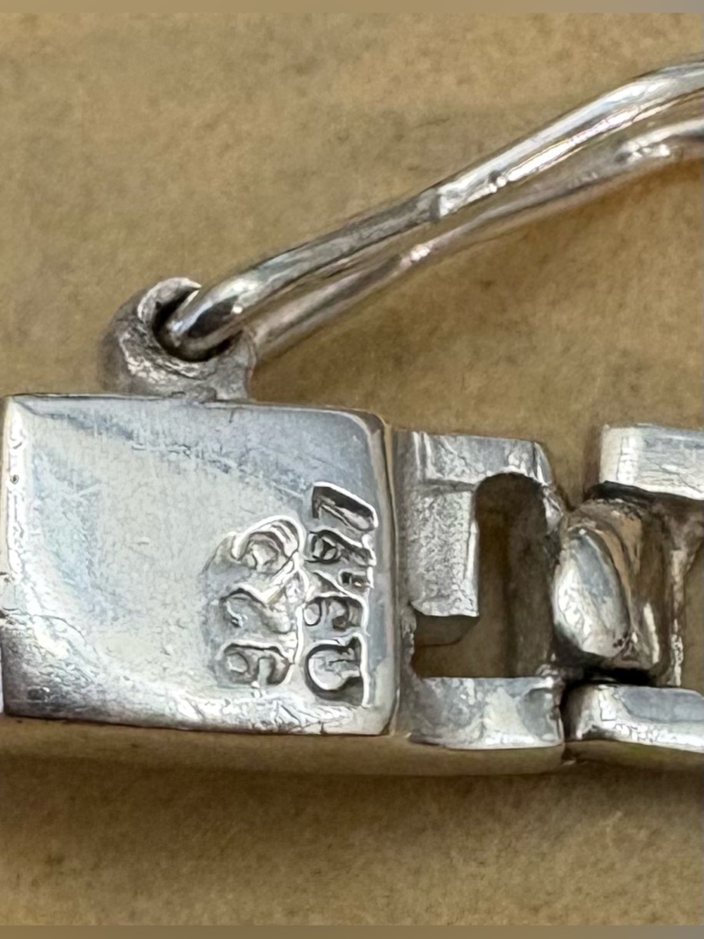 Greek 925 Sterling Vintage Key Link Bracelet & Ring 2PC Set Ex Cond - Picture 15 of 17